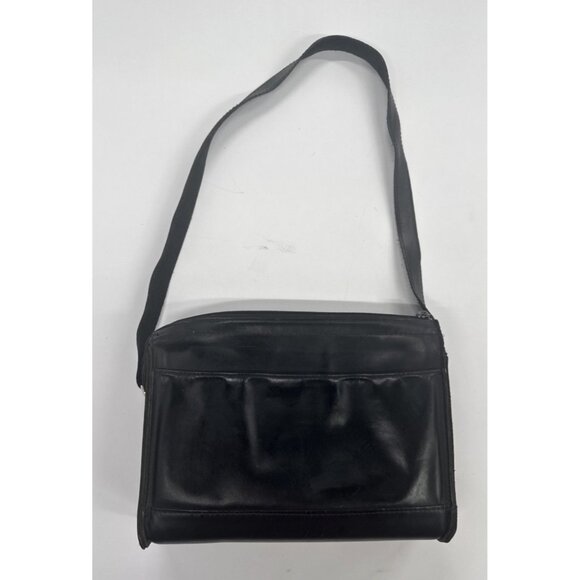 Harley Davidson Purse Black Leather Cross Body Motorcycle Riding Gear Biker Logo - Picture 3 of 11